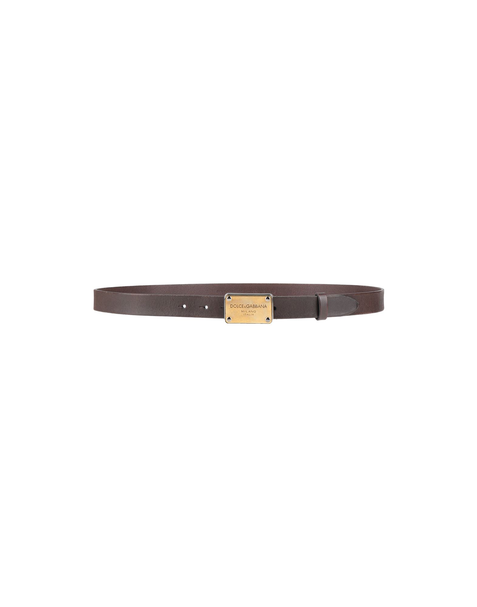 Dolce & Gabbana Belts In Dark Brown
