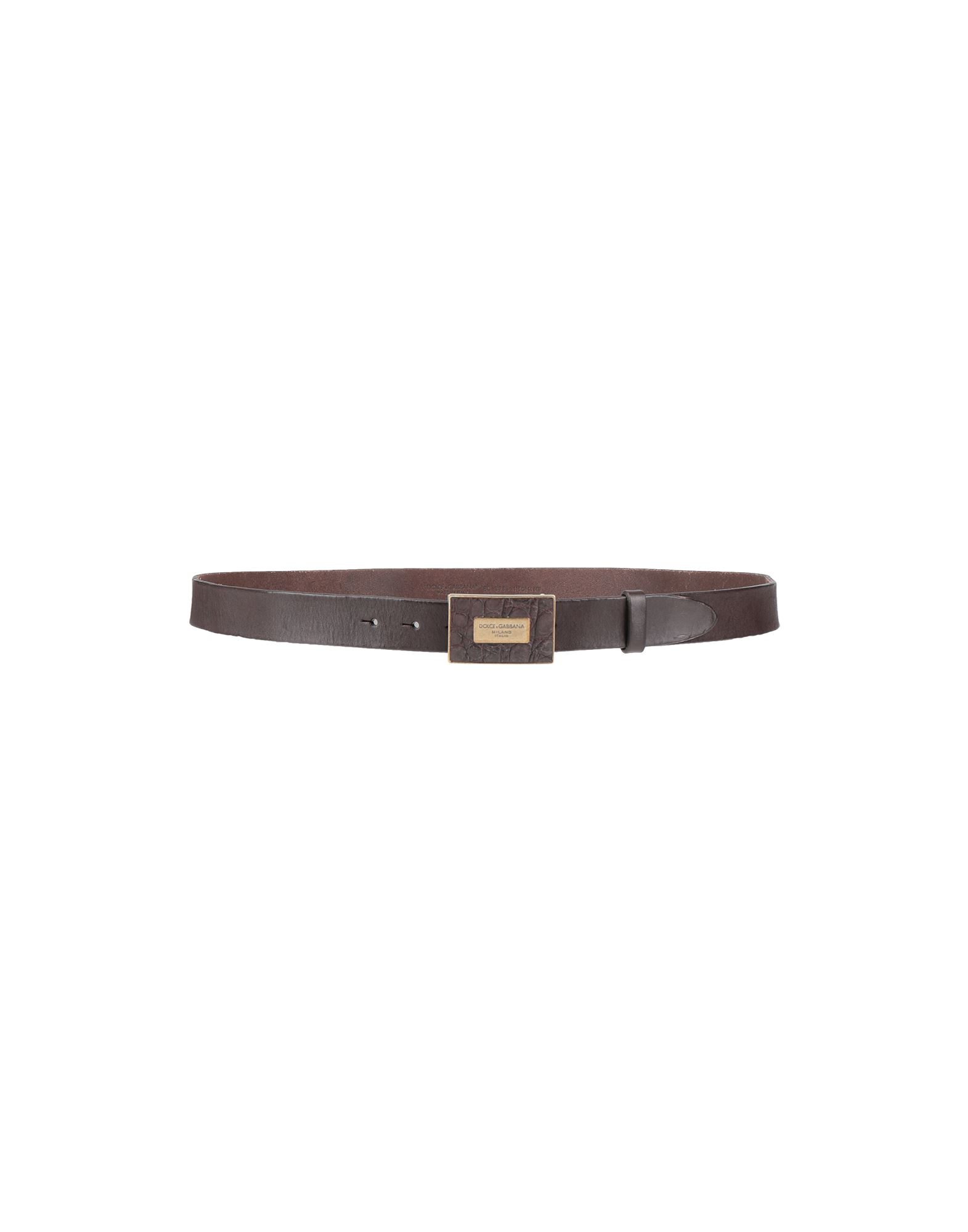 Dolce & Gabbana Belts In Dark Brown