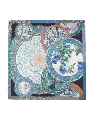 Ferragamo Woman Scarf Azure Size - Silk In Multi
