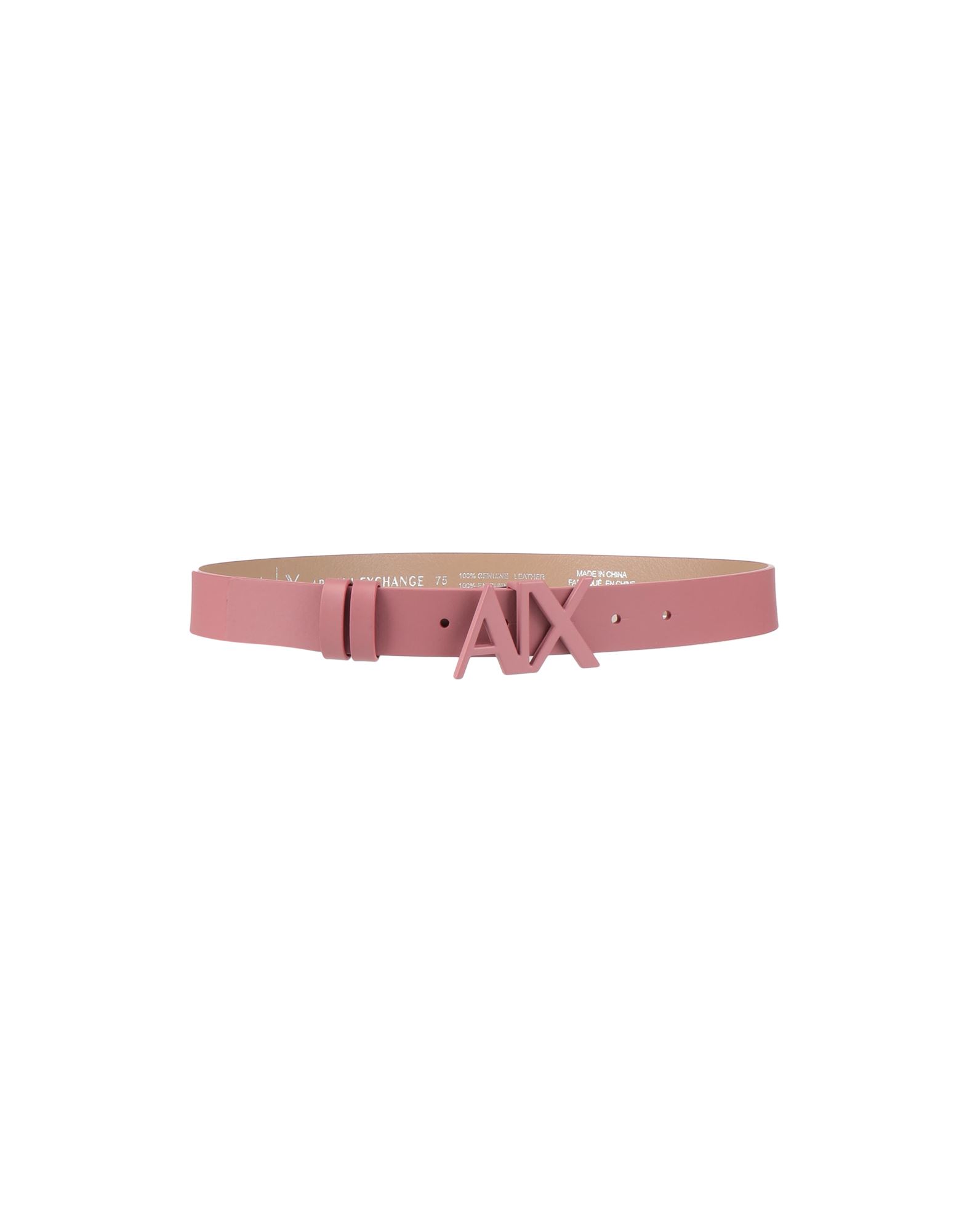 Armani Exchange Belts In Pastel Pink