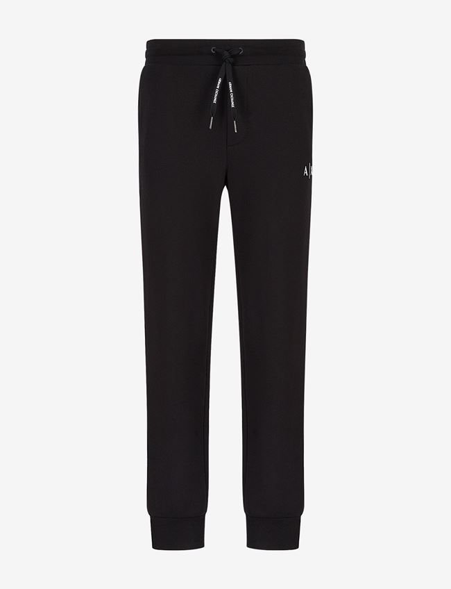 Armani Exchange Pantalone Da Jogging Nero Cotone, Poliestere