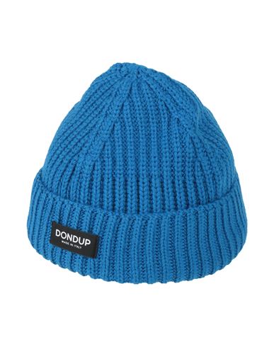 Shop Dondup Man Hat Blue Size Onesize Wool, Acrylic