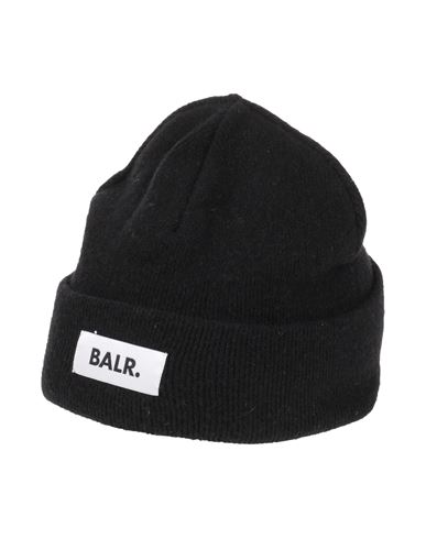 Shop Balr. Man Hat Black Size Onesize Wool, Polyamide