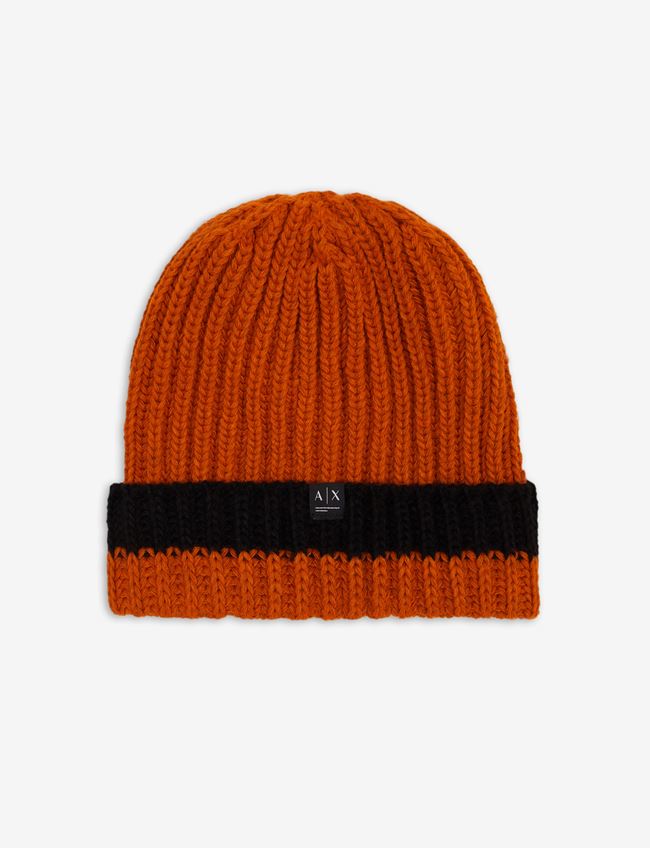Armani Exchange Cappello Arancione Acrilico