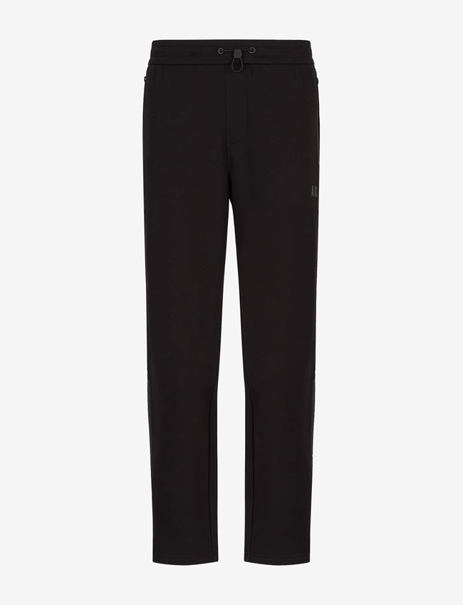 Armani Exchange Pantalone Da Jogging Nero Cotone, Poliestere