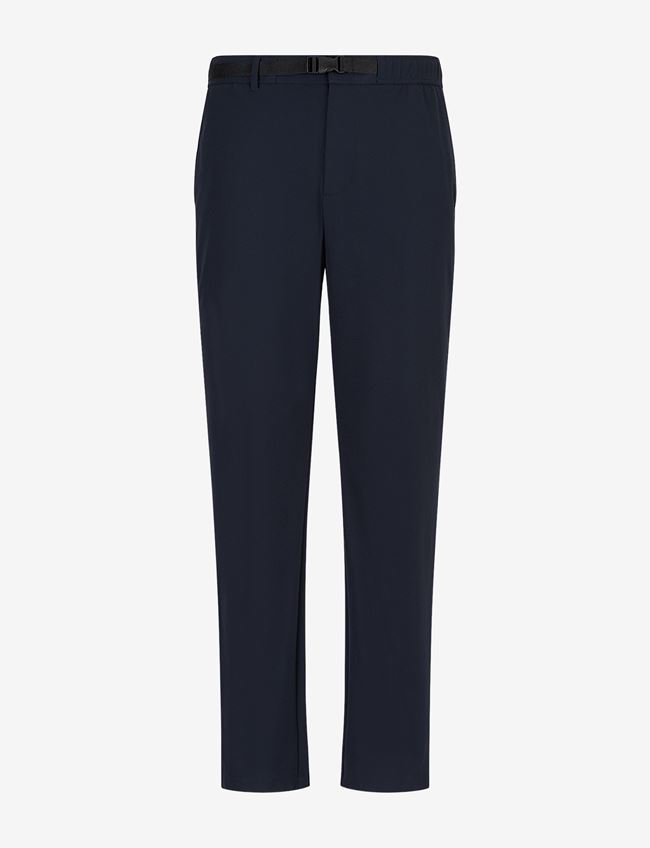 Armani Exchange Pantaloni Casual Blu Navy Poliammide, Elastan