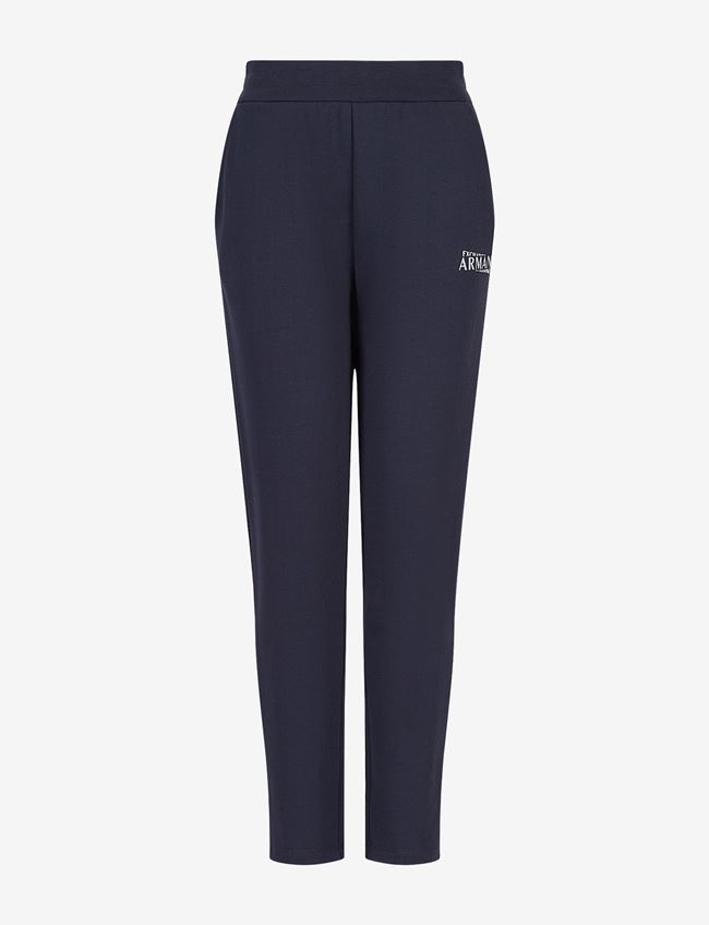 Armani Exchange Pantalone Da Jogging Blu Cotone