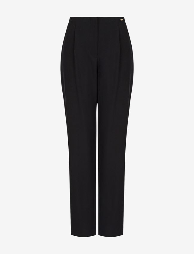 Armani Exchange Pantaloni Smart Casual Nero Lyocell