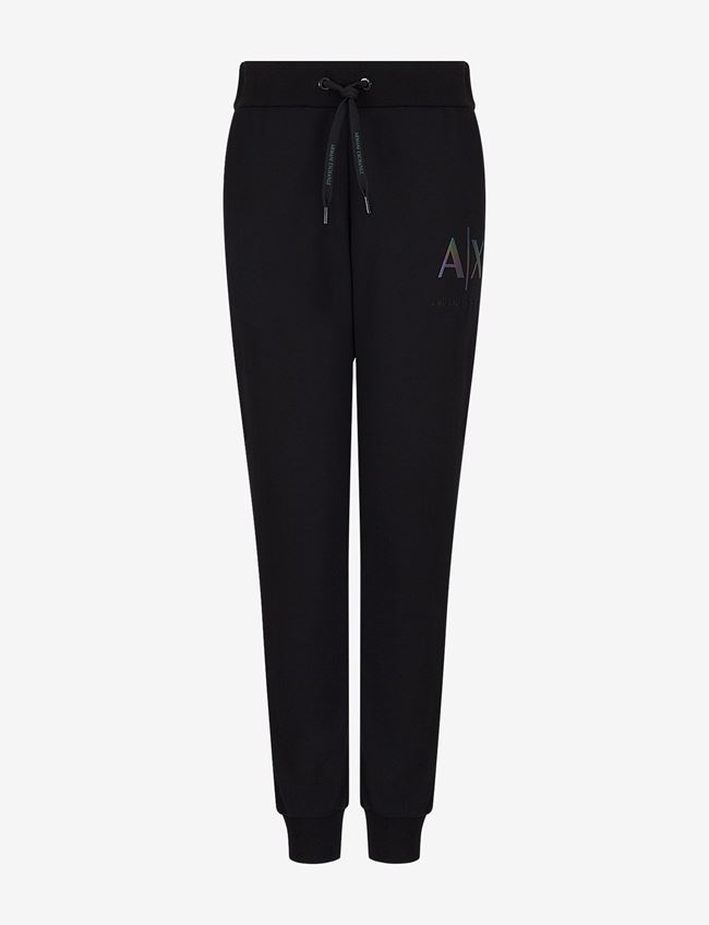 Armani Exchange Pantalone Da Jogging Nero Cotone, Poliestere