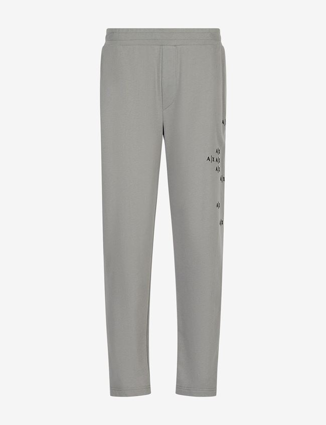 Armani Exchange Pantalone Da Jogging Grigio Cotone
