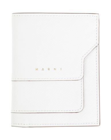 Shop Marni Woman Wallet White Size - Bovine Leather