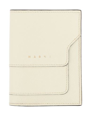 Shop Marni Woman Wallet Ivory Size - Bovine Leather In White