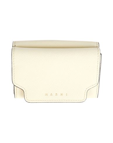Marni Woman Wallet Pastel Yellow Size - Cow Leather