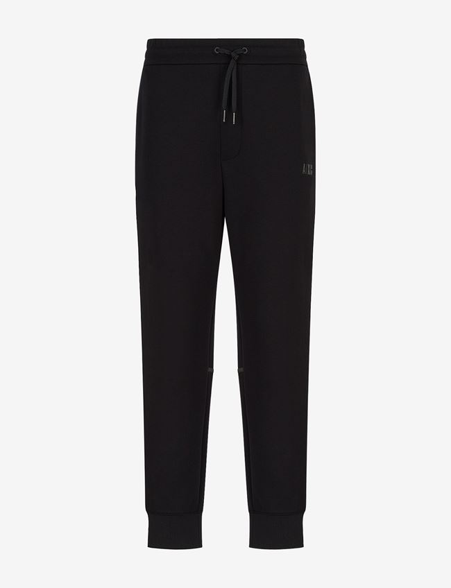 Armani Exchange Pantalone Da Jogging Nero Cotone, Poliestere