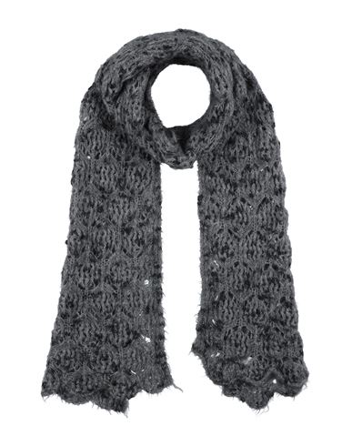 Woman Scarf Black Size - Mohair wool, Virgin Wool, Polyamide