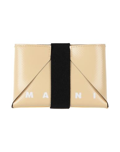 Shop Marni Man Document Holder Beige Size - Soft Leather