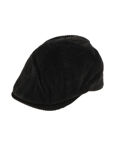 Borsalino Man Hat Black Size 7 Cotton, Cashmere