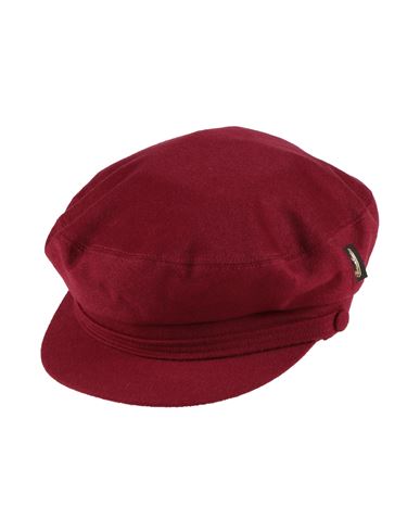 Borsalino Man Hat Burgundy Size 7 ¼ Cashmere In Red