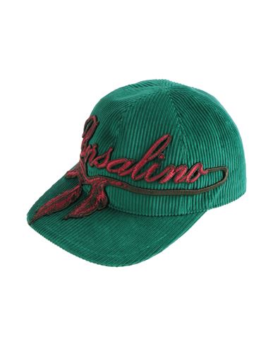 Borsalino Woman Hat Green Size 7 ⅝ Cotton, Cashmere