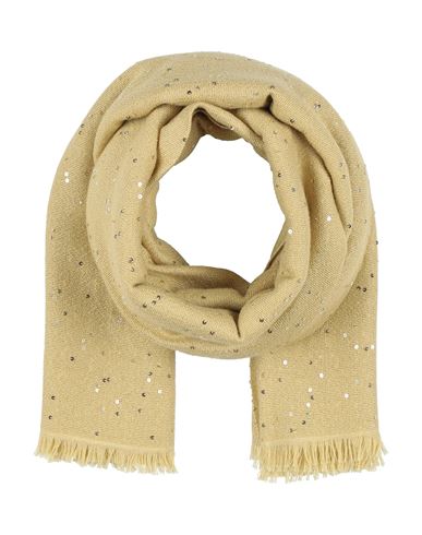 Brunello Cucinelli Woman Scarf Mustard Size - Cashmere, Silk, Polyamide In Yellow