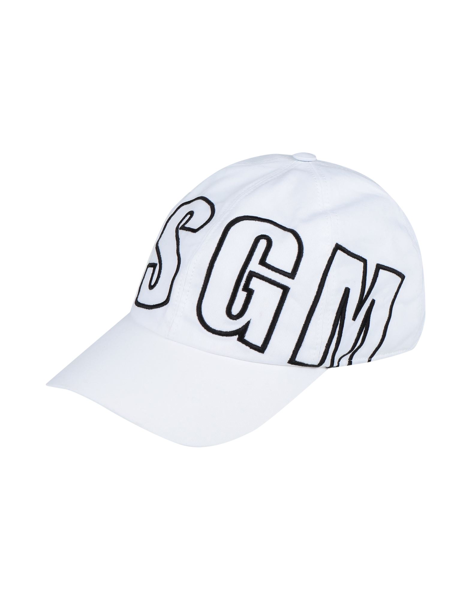 Msgm Baseball Cap With Logo Embroidery In White