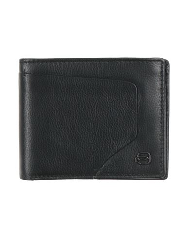 Piquadro Man Wallet Black Size - Ovine Leather