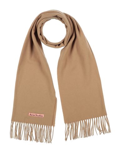 Acne Studios Woman Scarf Camel Size - Cashmere In Beige