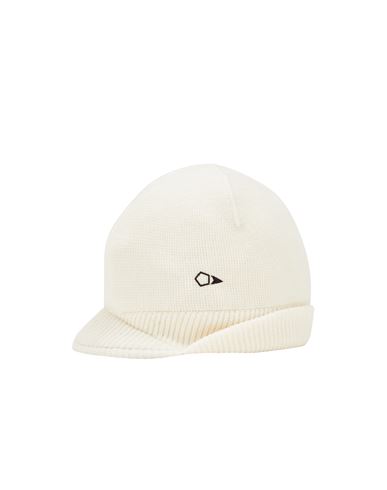 STONE ISLAND SHADOW PROJECT N022V SHAPED BEANIE_CHAPTER 2                            Hat Man Natural White USD 250