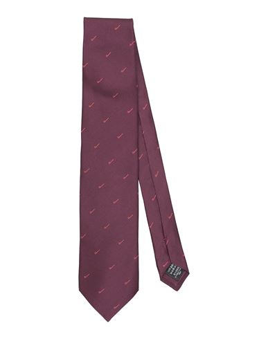 Shop Dunhill Man Ties & Bow Ties Burgundy Size - Mulberry Silk In Red