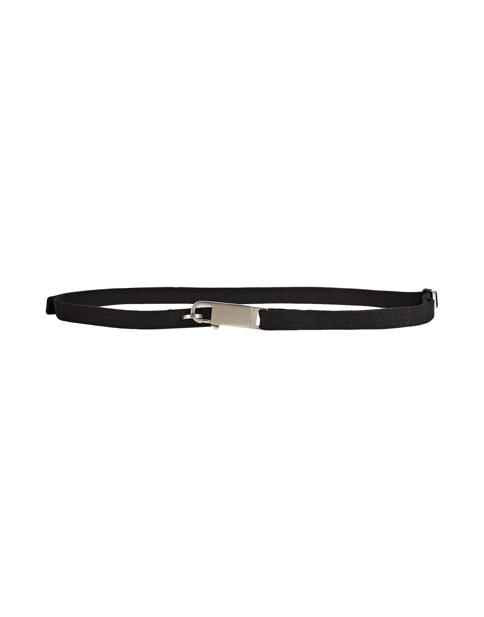 Rick Owens Lobster-clasp Cotton Keychain In Black
