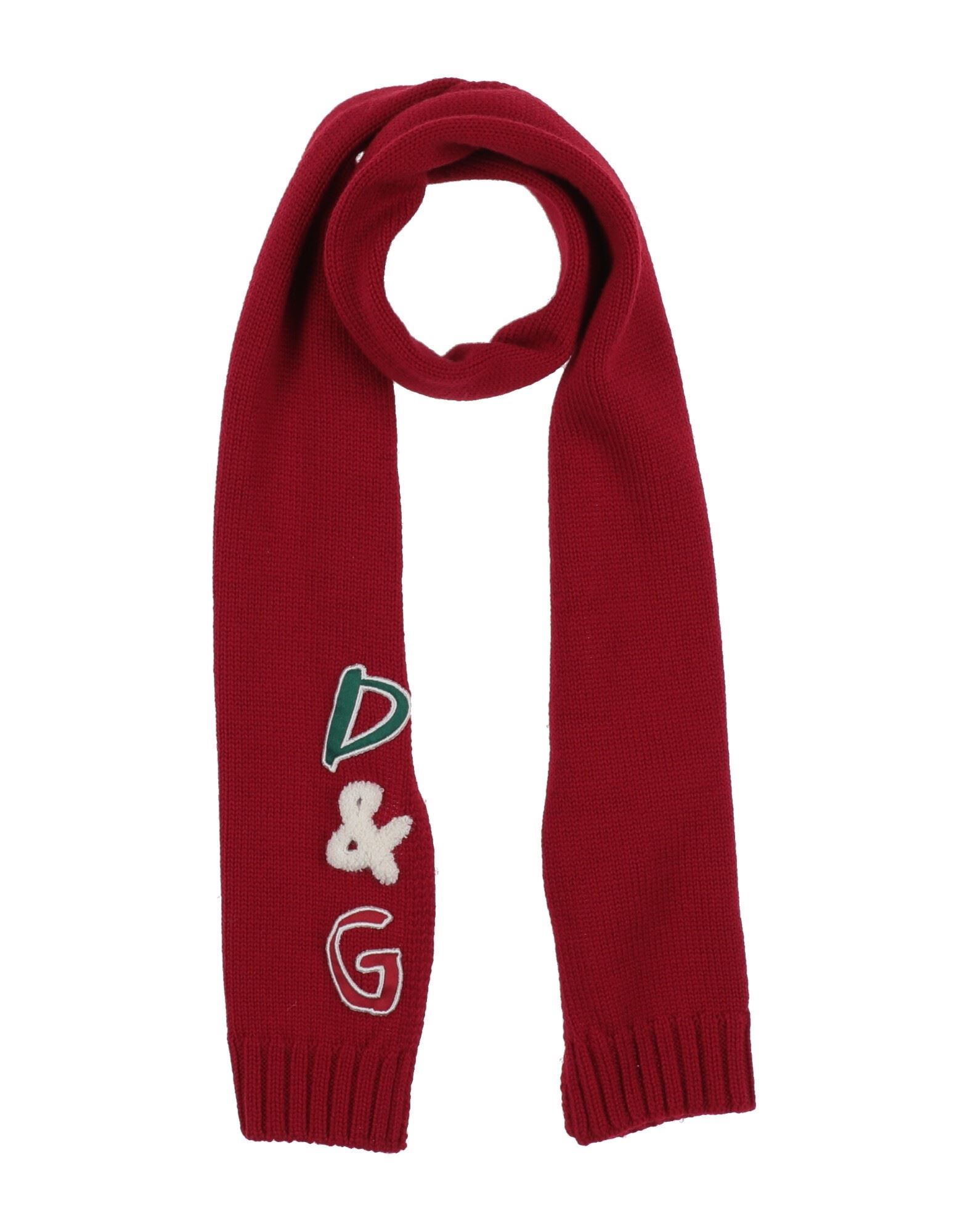 Dolce & Gabbana Kids'  Toddler Boy Scarf Red Size 6 Virgin Wool, Polyester, Wool, Viscose, Acrylic