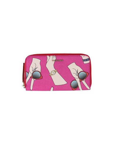 Trussardi Woman Wallet Fuchsia Size - Pvc - Polyvinyl Chloride, Polyester, Cotton, Polyurethane In Pink