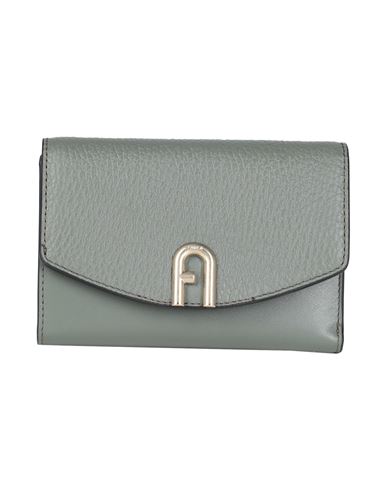 Furla Primula M Compact Wallet Woman Wallet Military Green Size - Soft Leather