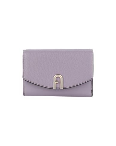 Furla Primula M Compact Wallet Woman Wallet Mauve Size - Soft Leather In Purple