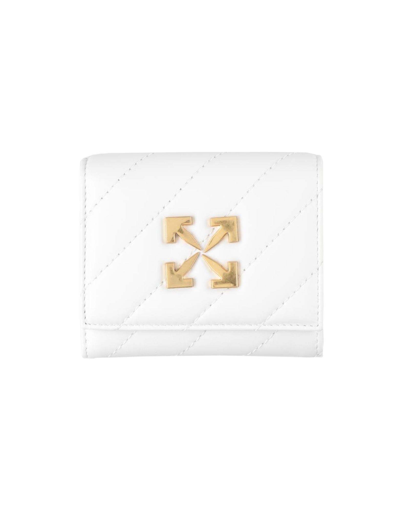 OFF-WHITE OFF-WHITE WOMAN WALLET WHITE SIZE - SOFT LEATHER