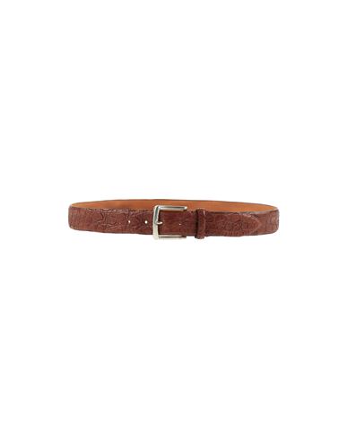 Man Belt Brown Size 38 Soft Leather