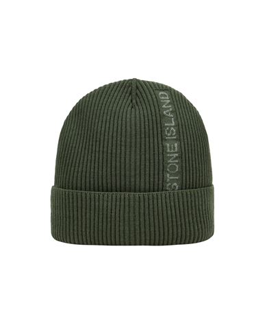 STONE ISLAND N06A7 REFLECTIVE VANISE' LETTERING Hat Man Olive Green EUR 144