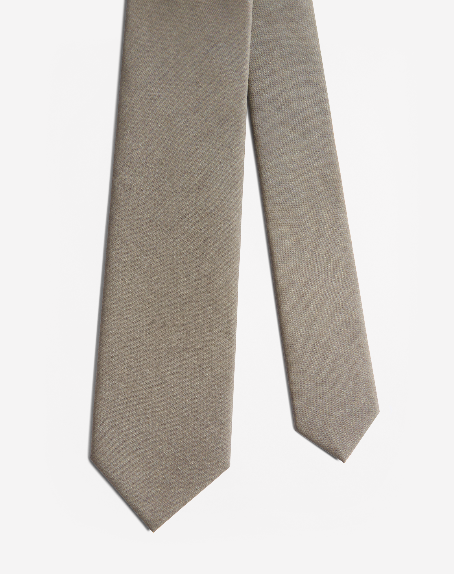 Dunhill Technical Wool Silk Tie 7cm In Beige
