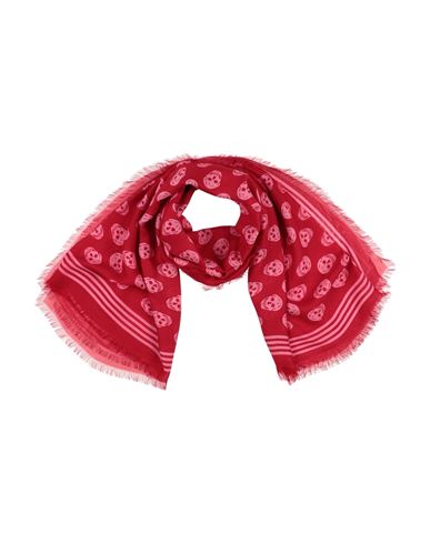 Alexander Mcqueen Womens Red Scarf In Red