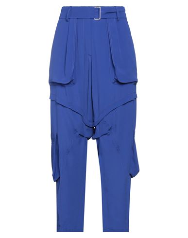 N°21 Woman Pants Blue Size 4 Acetate, Silk
