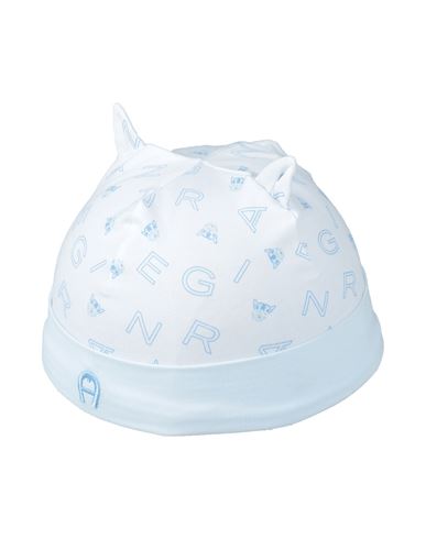Aigner Babies'  Newborn Boy Hat Sky Blue Size 3 Pima Cotton, Elastane