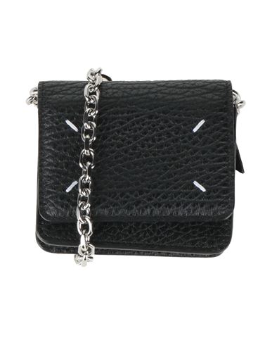 Shop Maison Margiela Woman Wallet Black Size - Bovine Leather