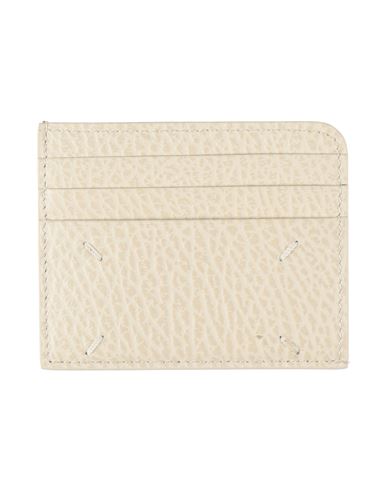 Maison Margiela Man Document Holder Off White Size - Soft Leather In Neutral