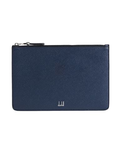 Dunhill Man Pouch Navy Blue Size - Soft Leather