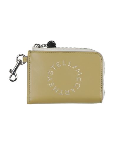 Stella Mccartney Woman Cardholder Sage Green Size - Textile Fibers