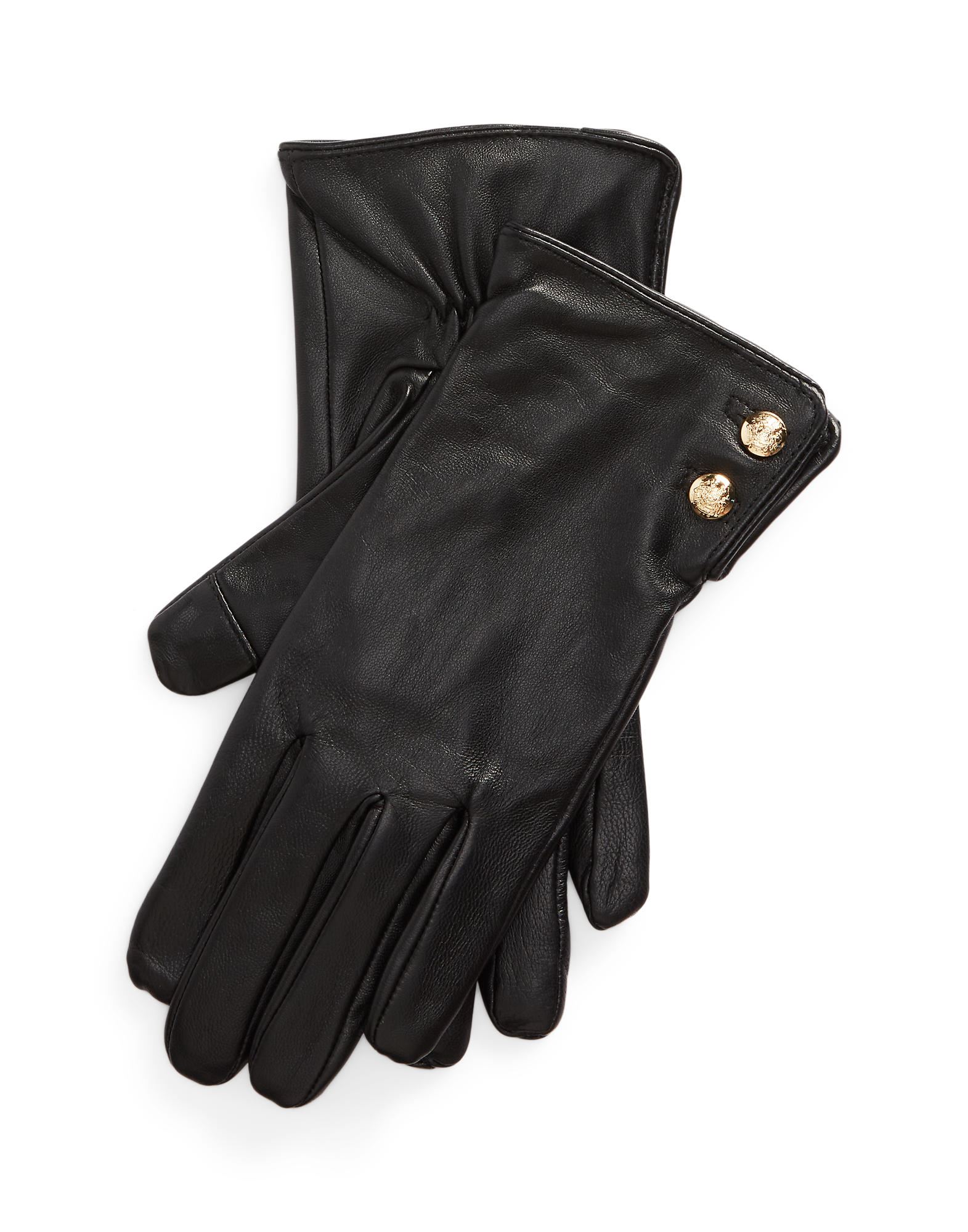 Lauren Ralph Lauren Gloves In Black