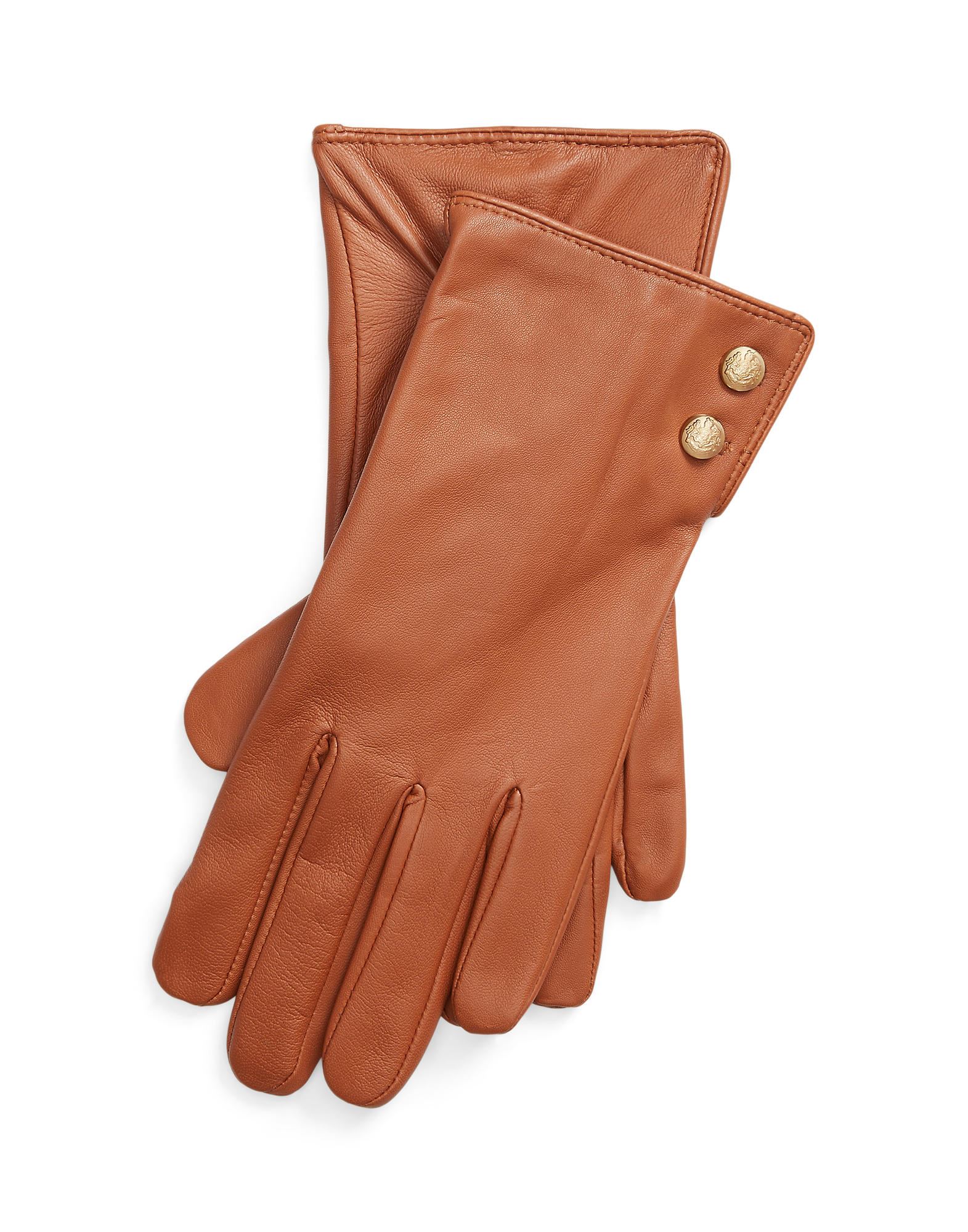 Lauren Ralph Lauren Gloves In Brown