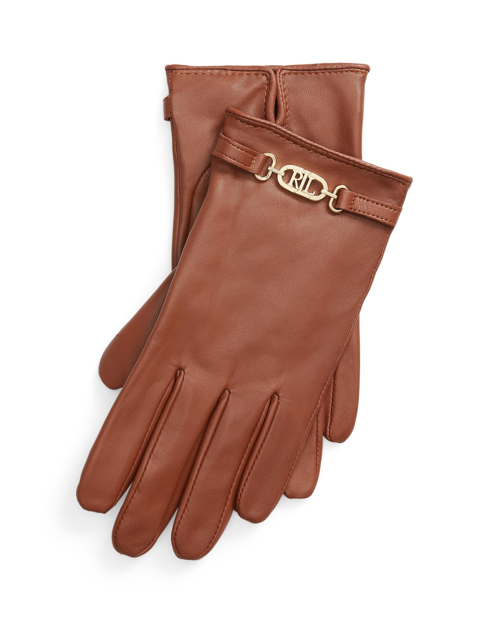 Lauren Ralph Lauren Gloves In Brown