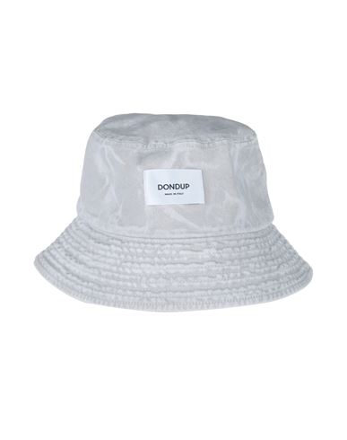 Dondup Man Hat Light Grey Size M Cotton, Lyocell
