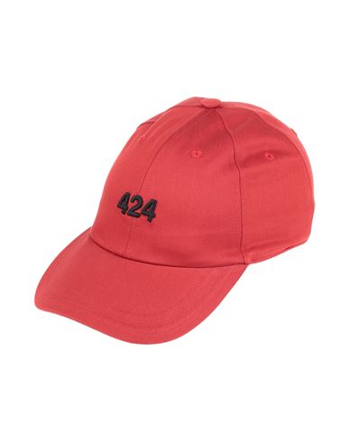 424 Fourtwofour Man Hat Red Size Onesize Cotton